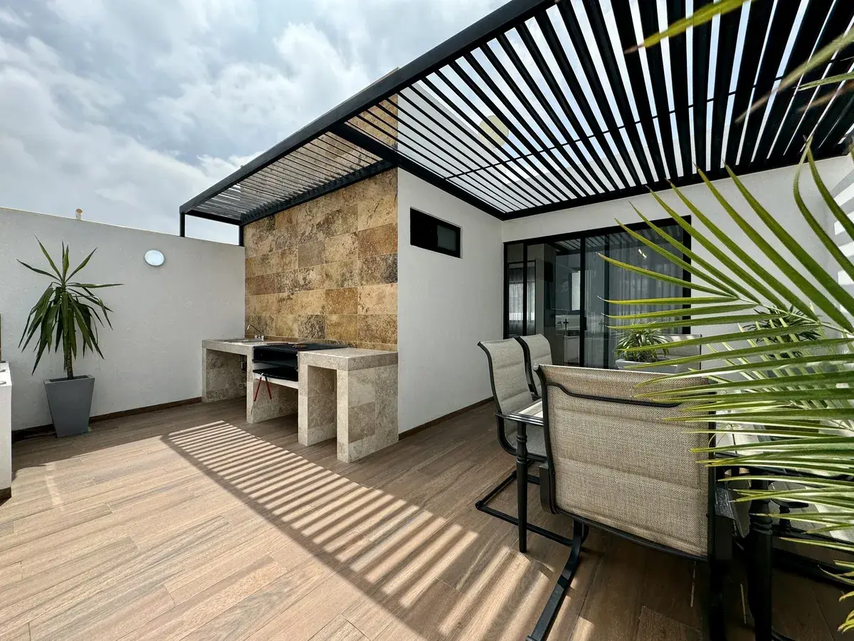 Roof garden con vista a la ciudad