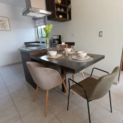 Sala de estar del departamento Corvina