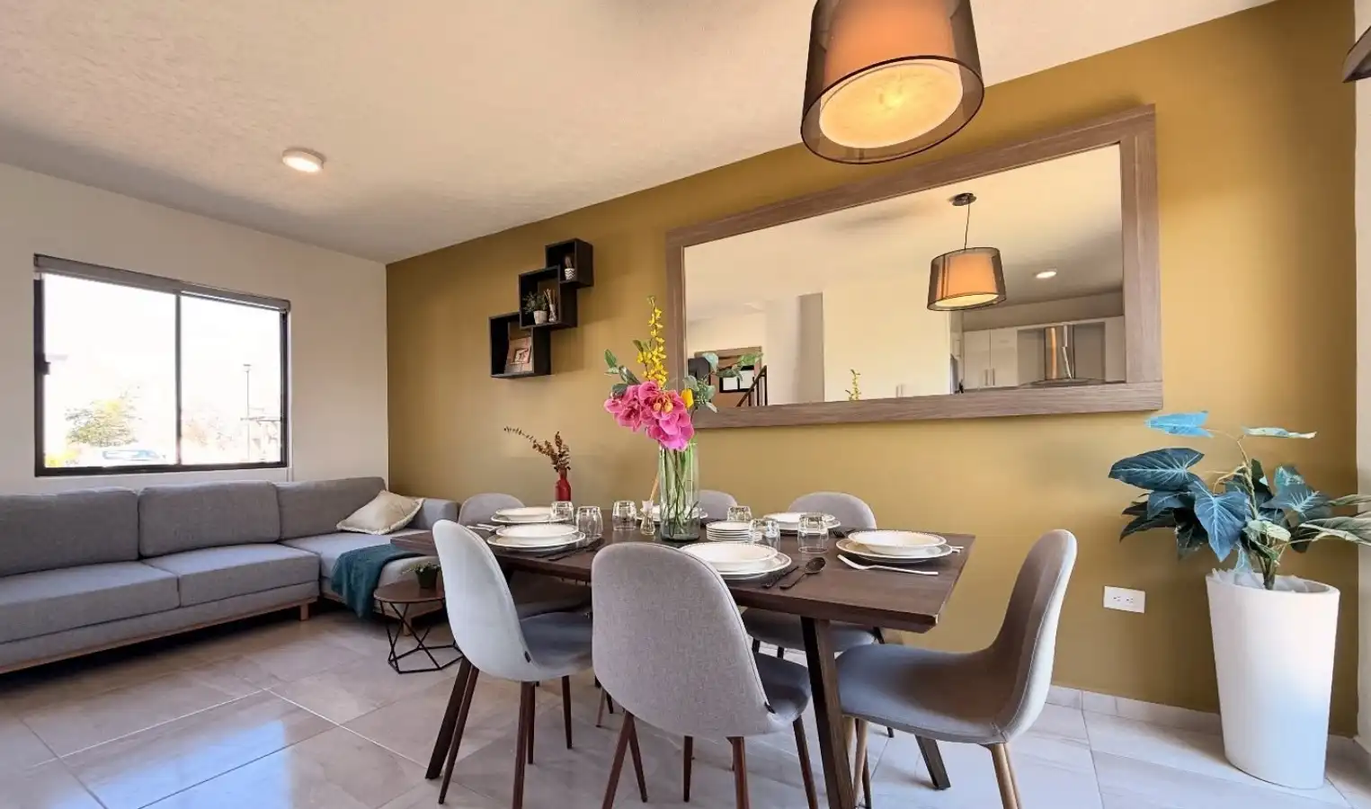 Sala y comedor en un solo espacio