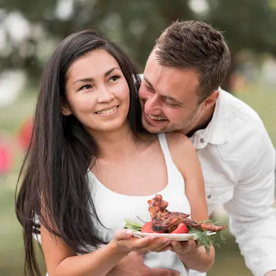 Fernanda y Luis, compradores de Trebbiano
