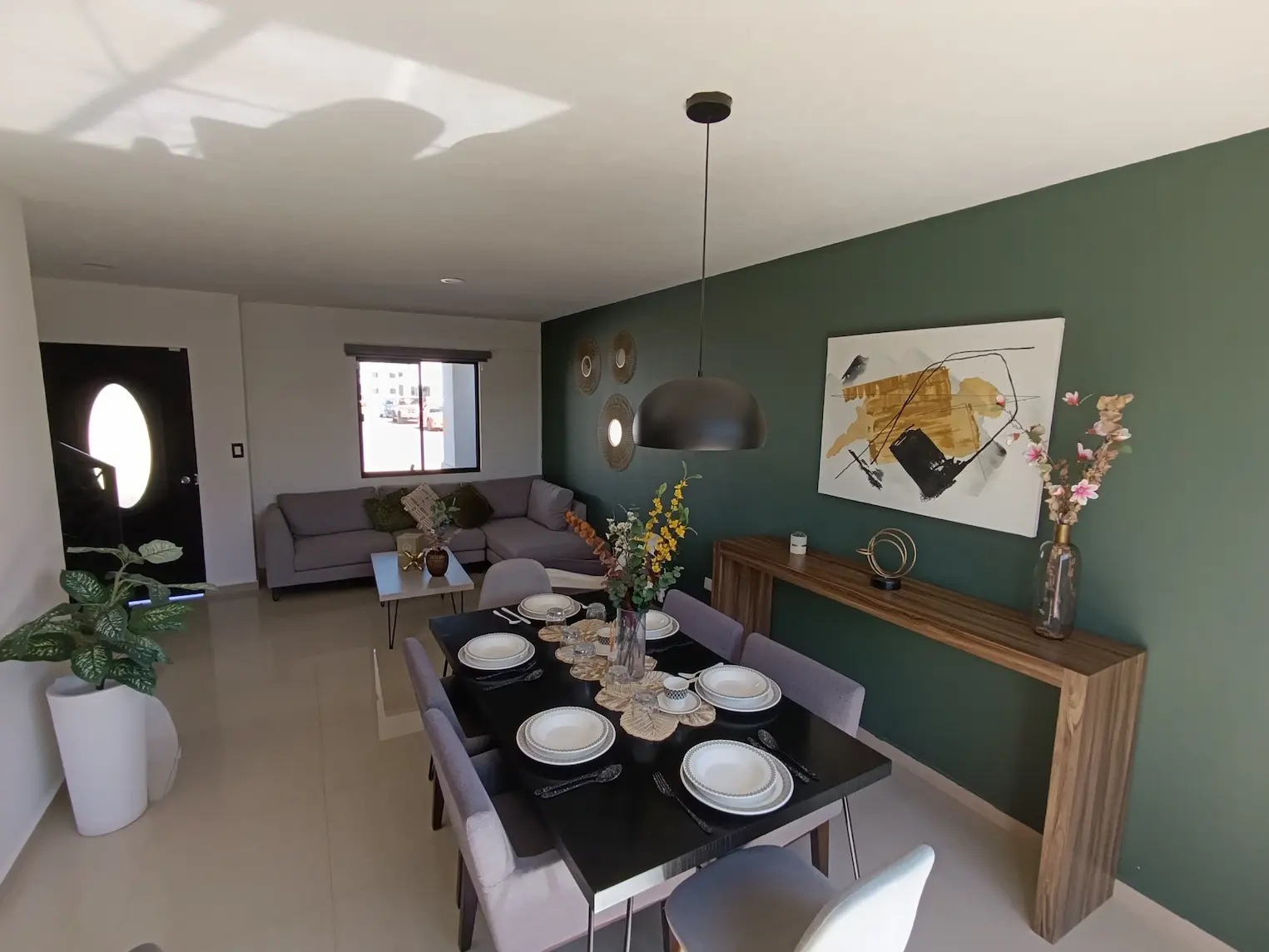 Sala y comedor en un solo espacio